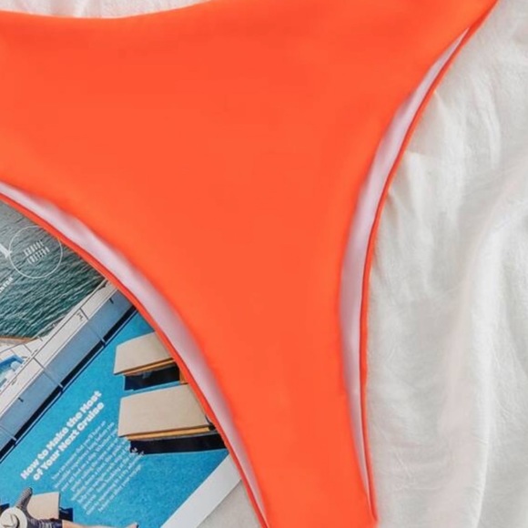 Boho white  gold chain detail cutout monokini swimsuit - Picture 7 of 10